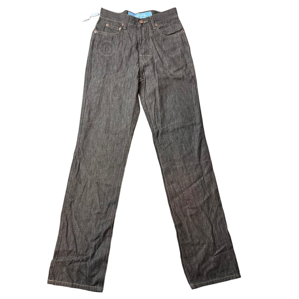VTG Azzure Denim Jeans Womens Size 26 Dark Wash Straight‎ Leg